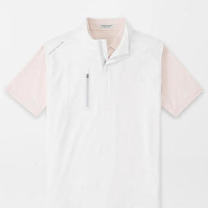 Peter Millar Performance Quarter Zip Vest in Forge Camo White $135 NWT